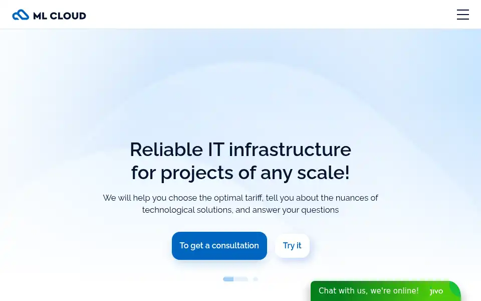 Screenshot of ml.cloud