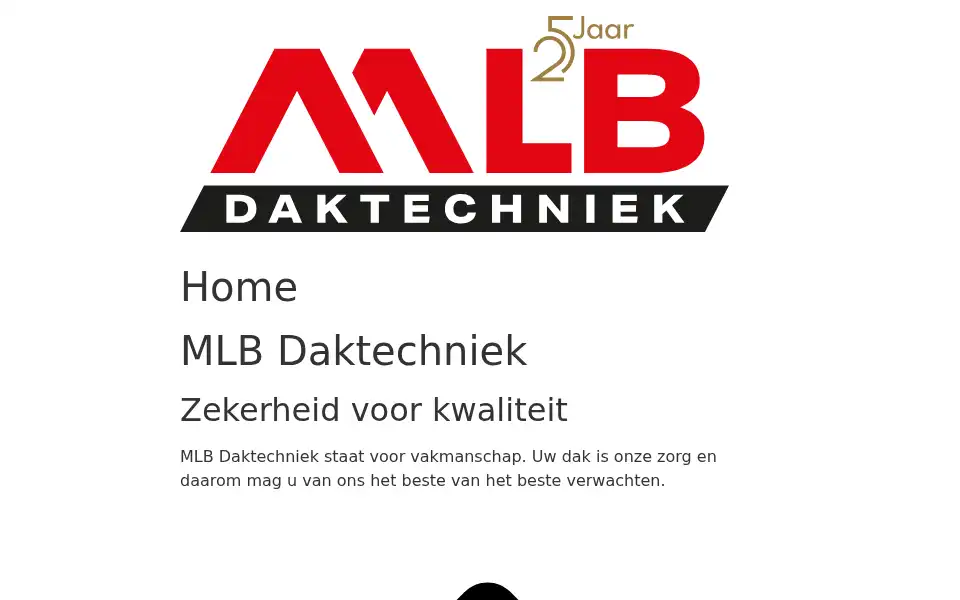 Screenshot of mlbdaktechniek.nl