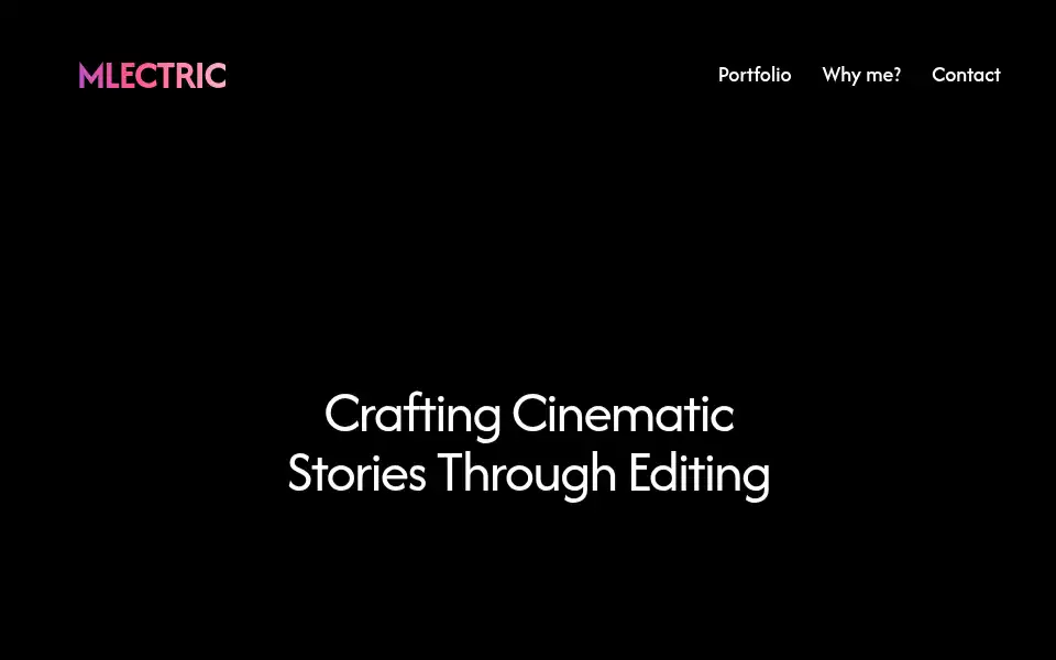Screenshot of mlectric.framer.website