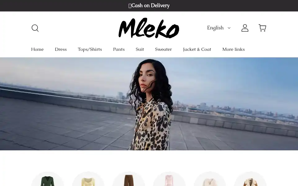 Screenshot of mleko.shop
