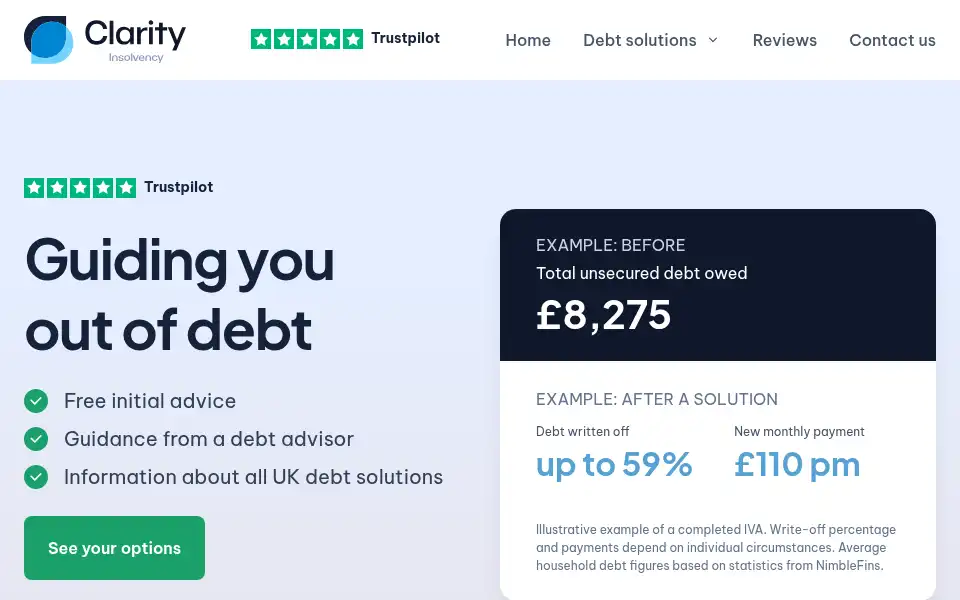 Screenshot of mlssolvency.co.uk