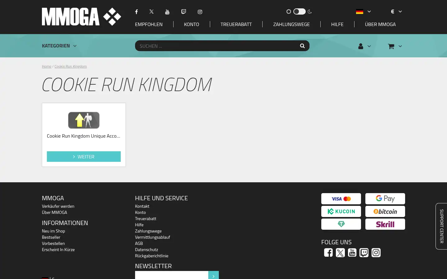 Screenshot of mmoga.biz