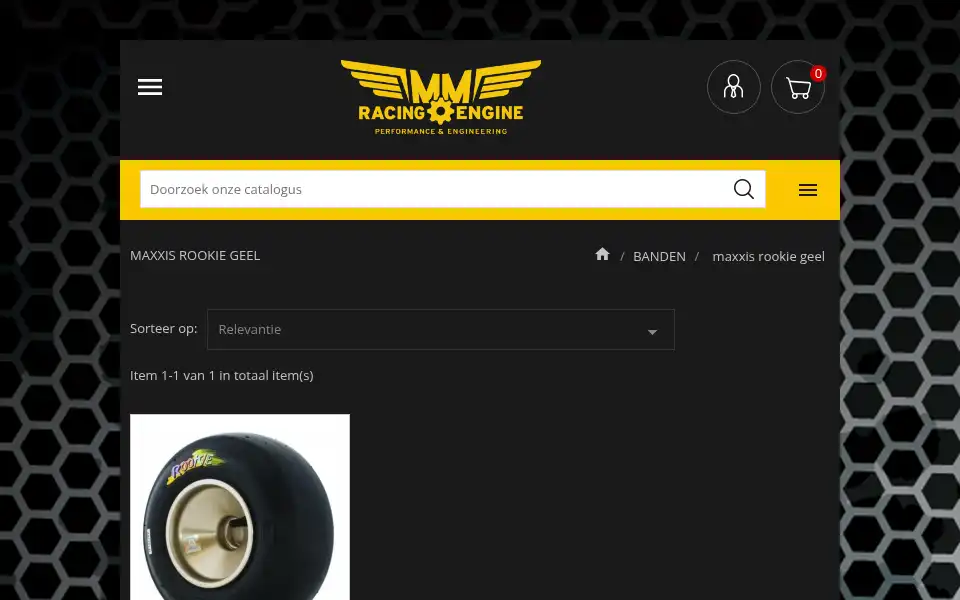 Screenshot of mmracingparts.nl