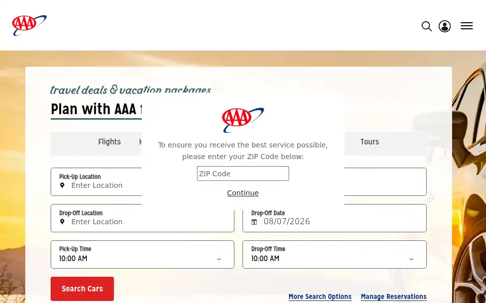 Screenshot of mn-ia.aaa.com