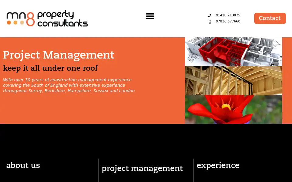 Screenshot of mn8propertyconsultants.co.uk