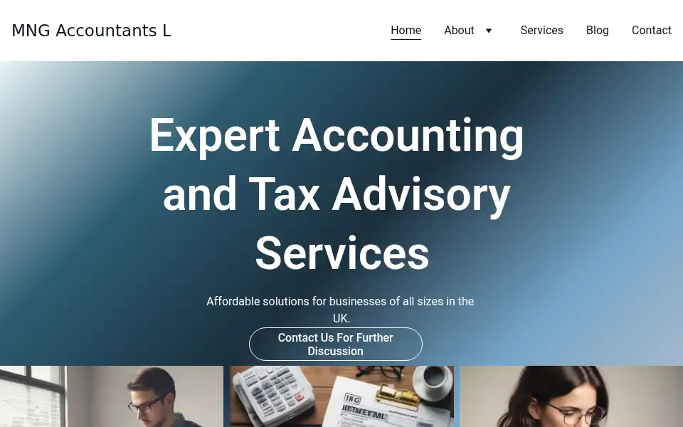 Screenshot of mngaccountants.uk