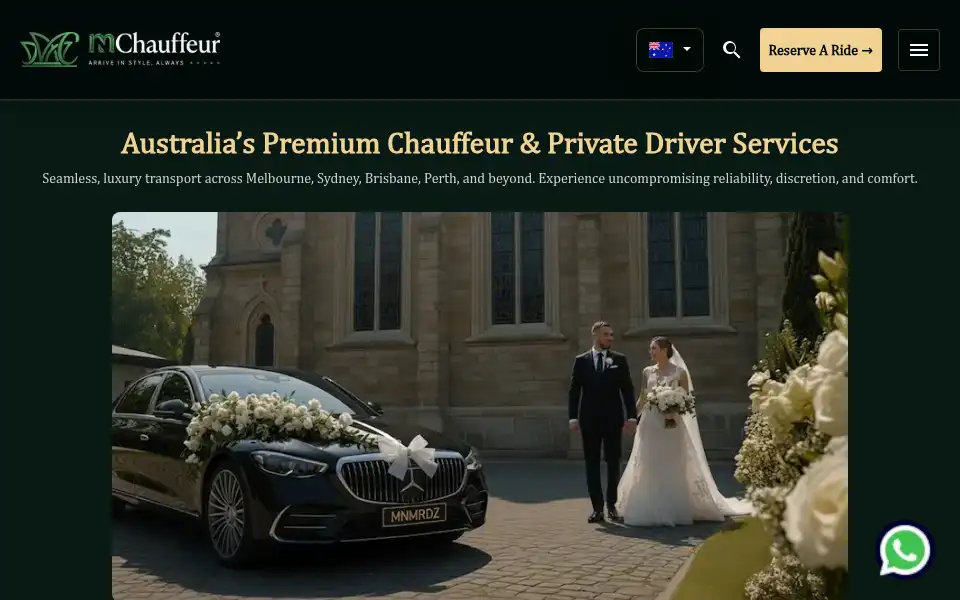 Screenshot of mnmridez.com.au