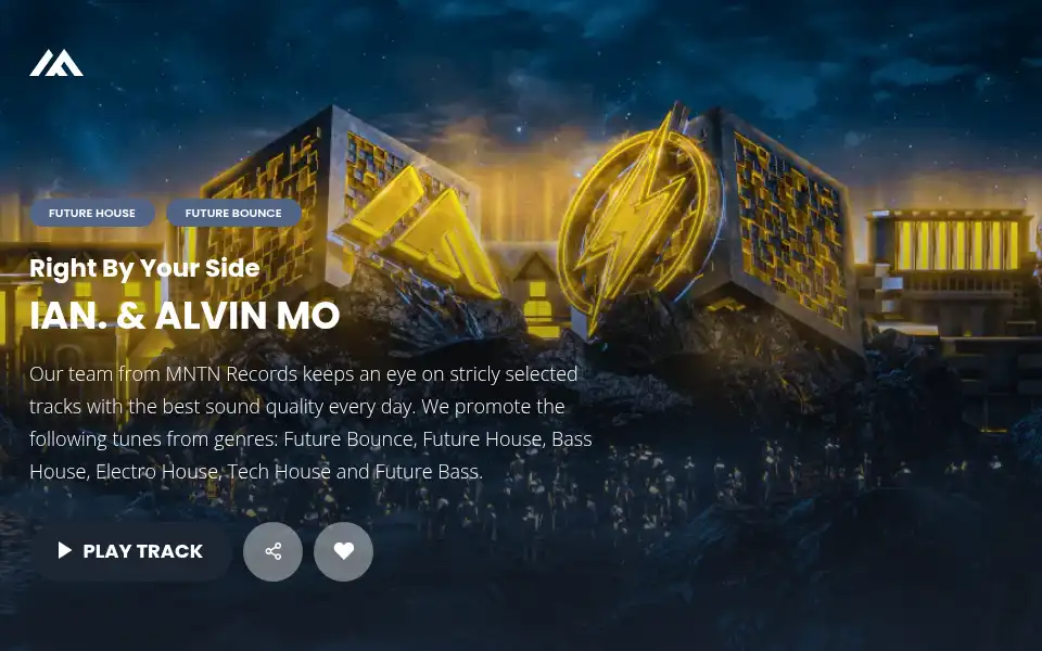 Screenshot of mntnrecords.com