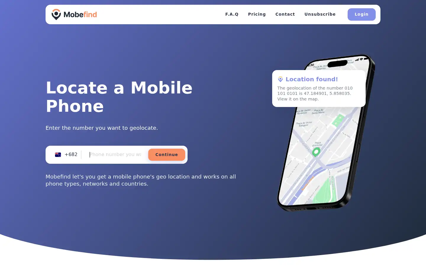 Screenshot of mobefind-ie.com
