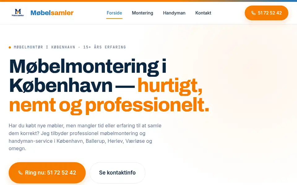 Screenshot of mobelsamler.dk
