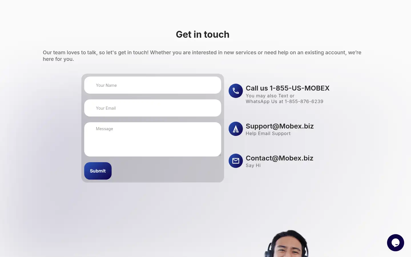 Screenshot of mobex.biz