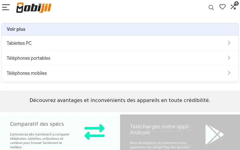 Screenshot of mobijil.com