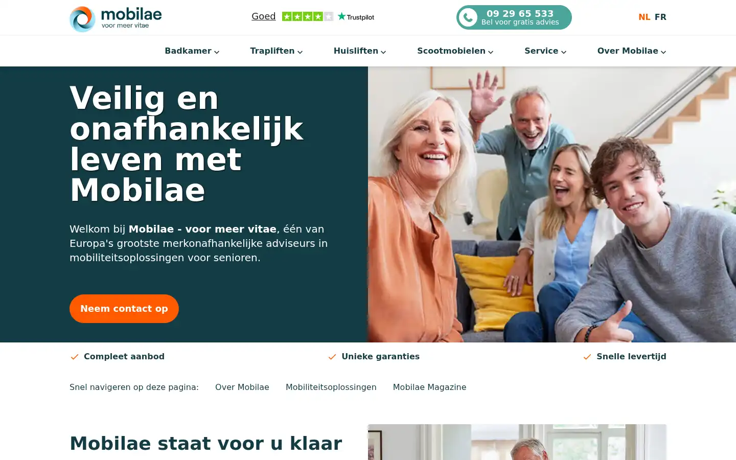 Screenshot of mobilae.be