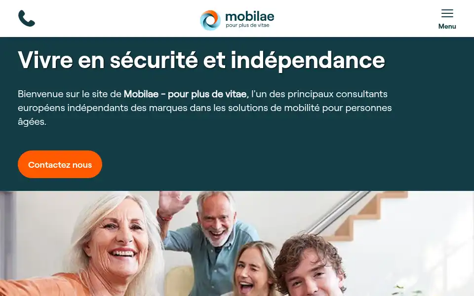 Screenshot of mobilae.fr