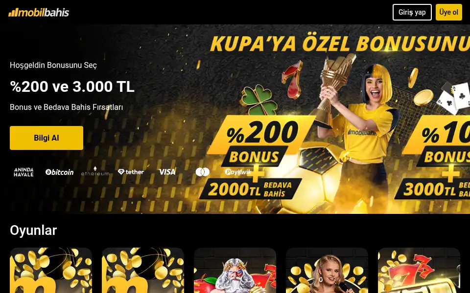 Screenshot of mobilbahis.com