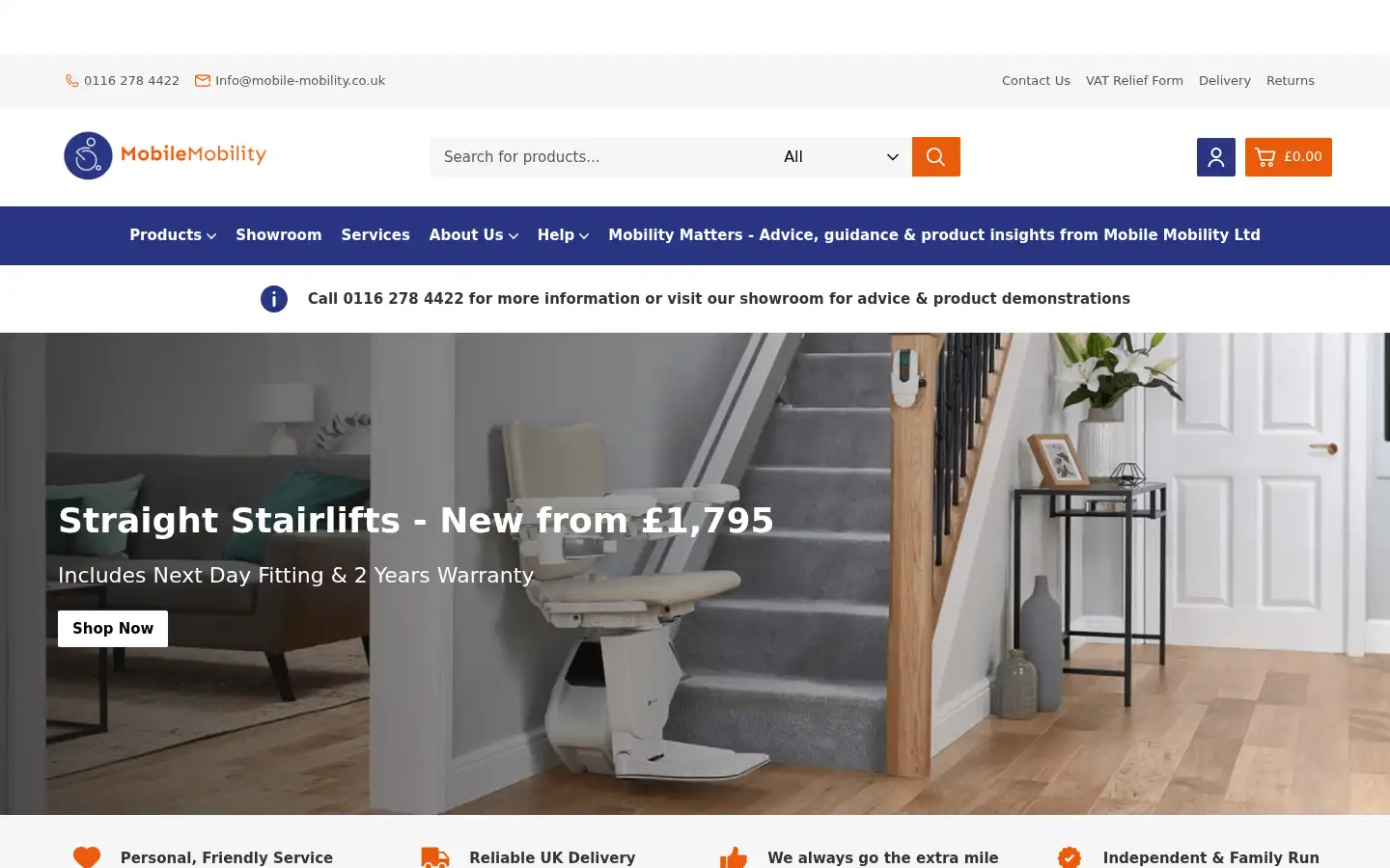 Screenshot of mobile-mobility.co.uk