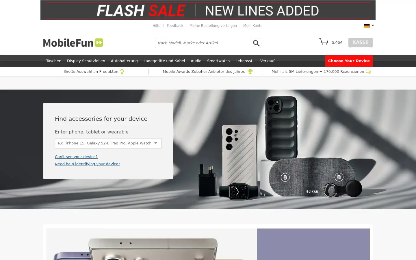 Screenshot of mobilefun.de