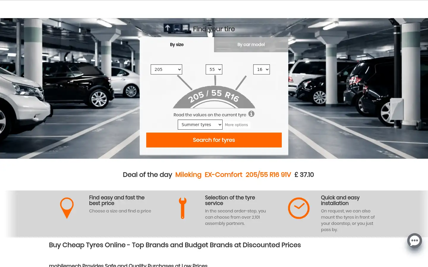 Screenshot of mobilemech-shop.co.uk