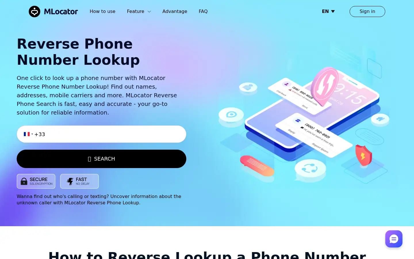 Screenshot of mobilephonelocator.net