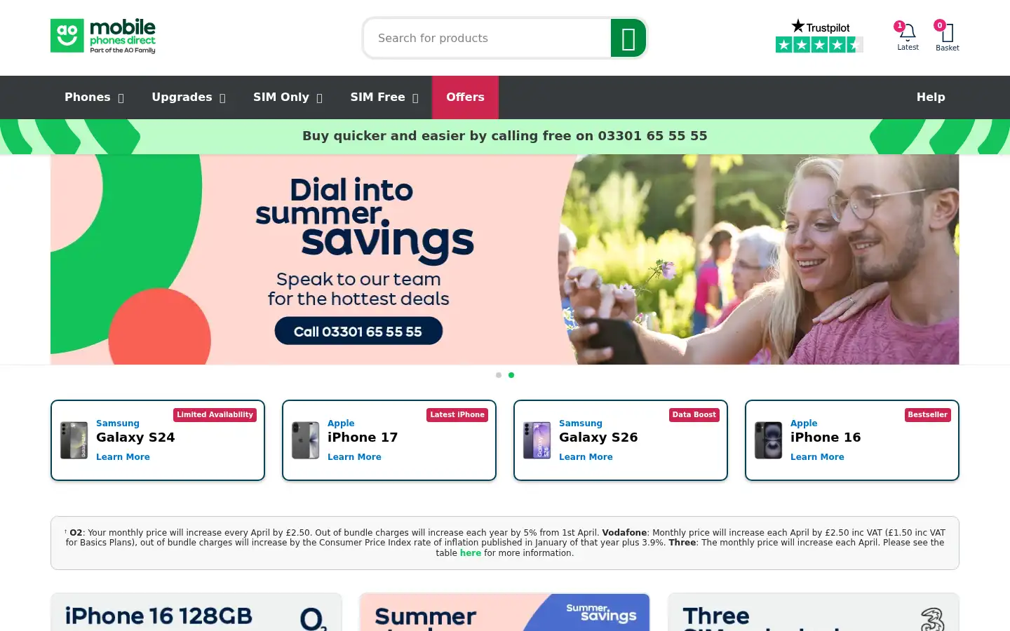 Screenshot of mobilephonesdirect.co.uk