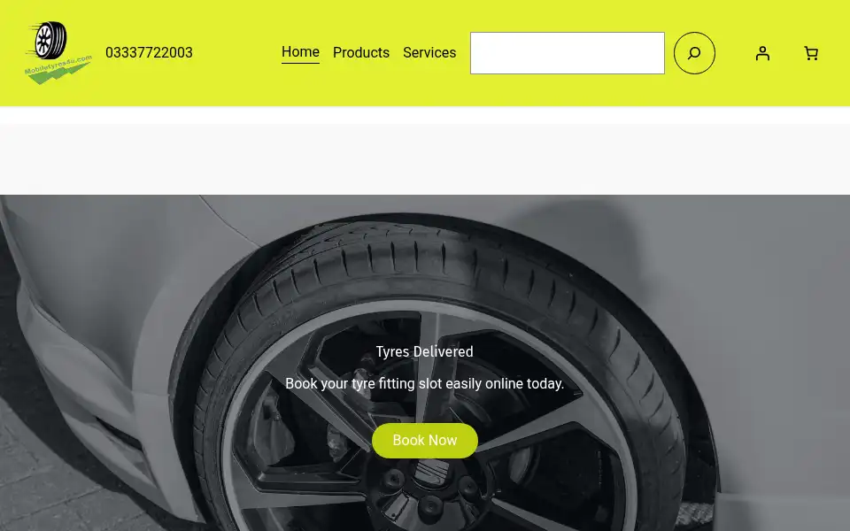 Screenshot of mobiletyres4u.com