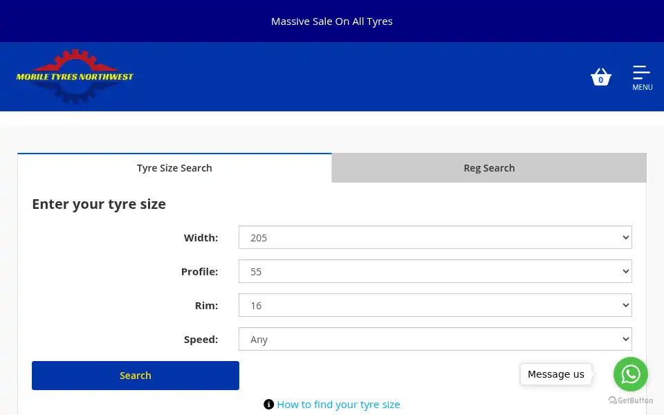 Screenshot of mobiletyresnorthwest.co.uk