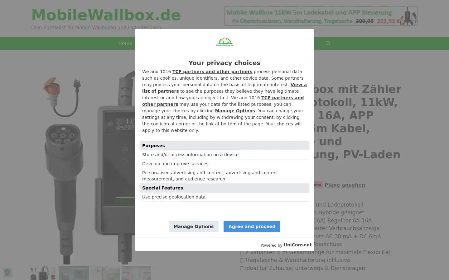 Screenshot of mobilewallbox.de