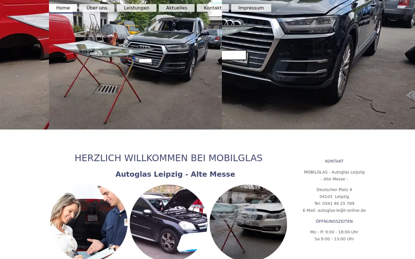 Screenshot of mobilglas.de