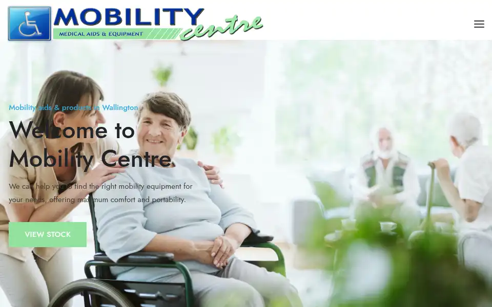 Screenshot of mobilitycentre.co.uk