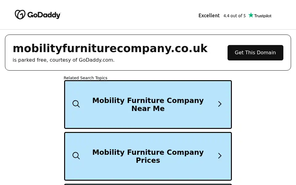 Screenshot of mobilityfurniture.co.uk