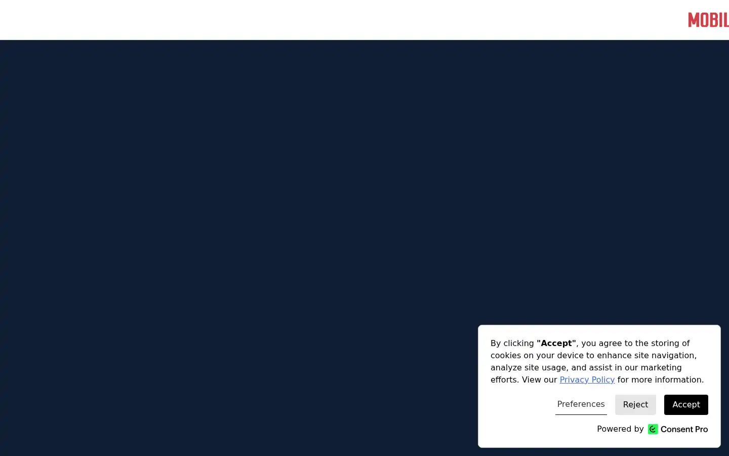Screenshot of mobilocard.com