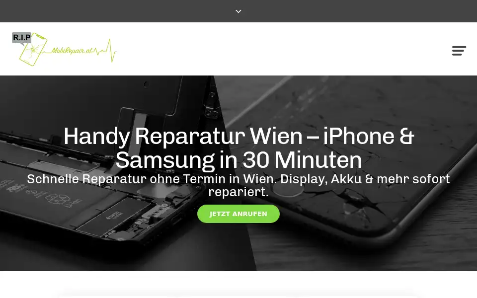 Screenshot of mobirepair.at