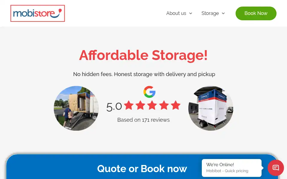 Screenshot of mobistore.co.nz