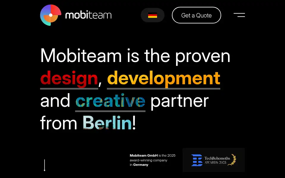 Screenshot of mobiteam.de