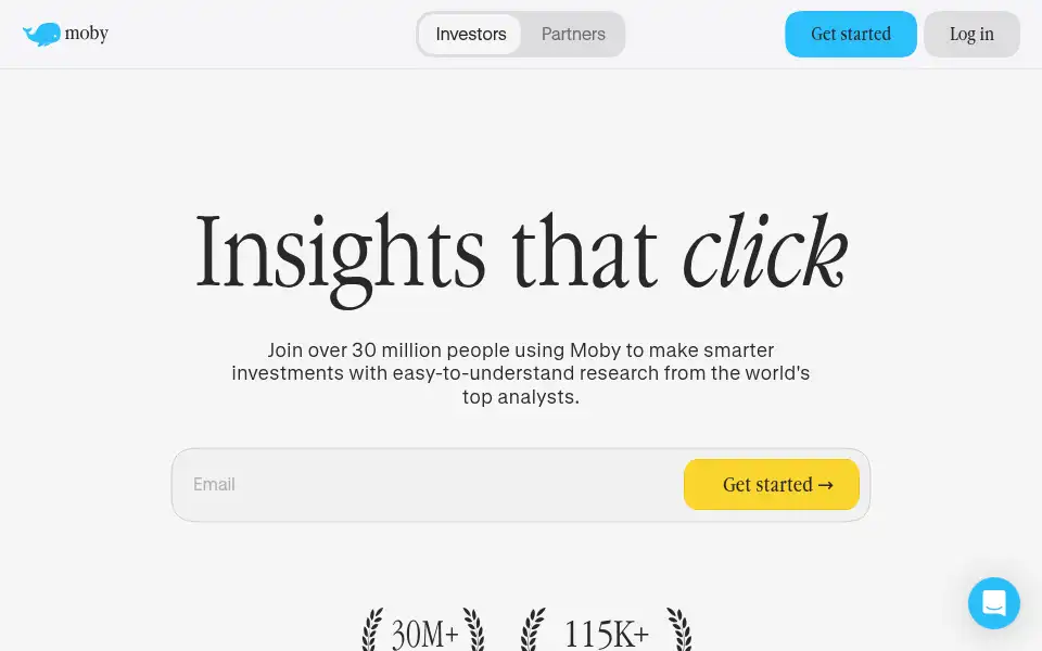 Screenshot of moby.co