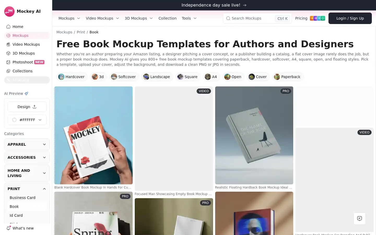 Screenshot of mockey.ai