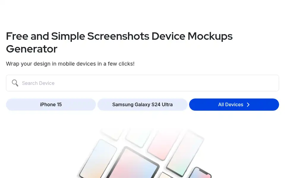 Screenshot of mockuphone.com