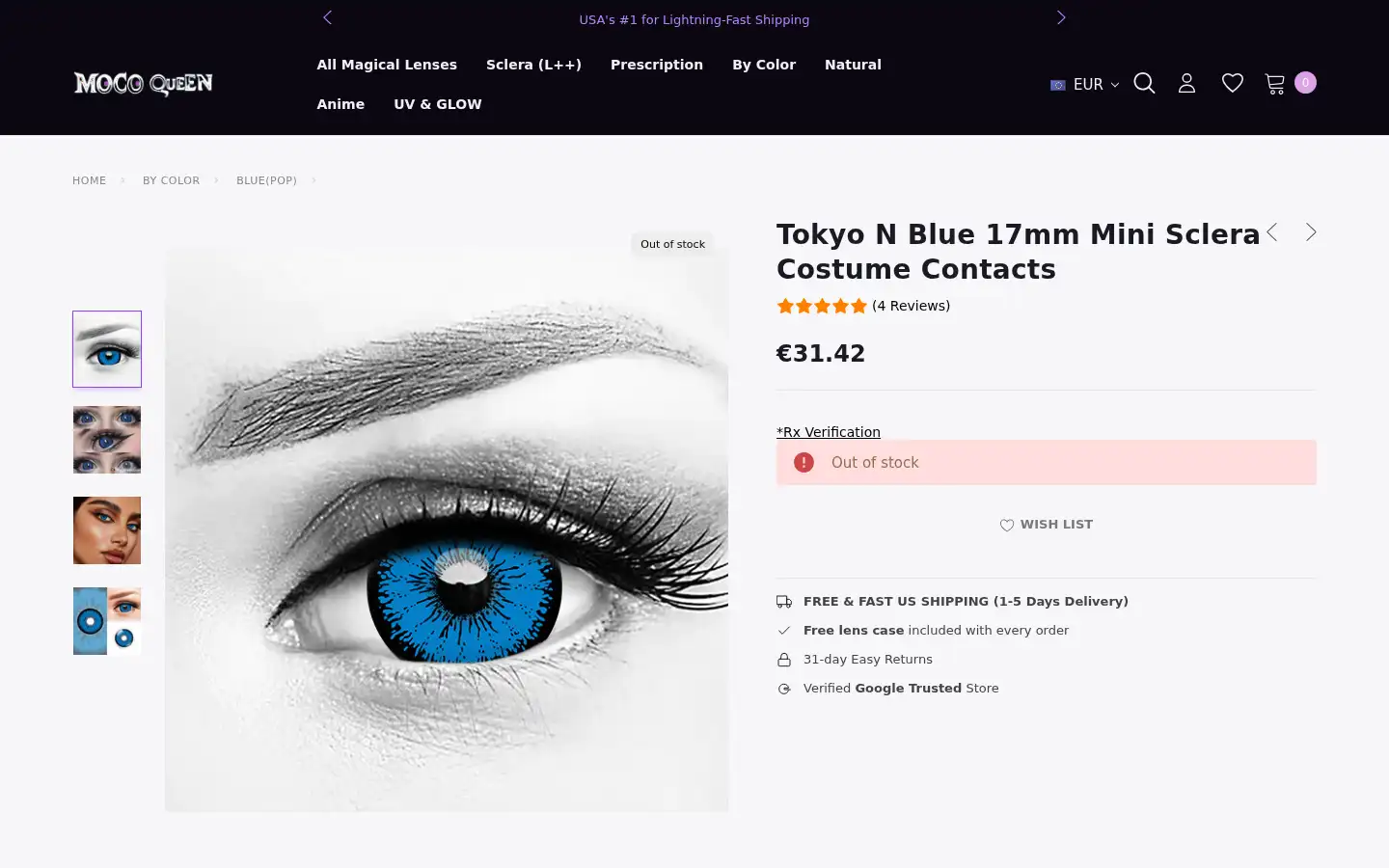 Screenshot of mocoqueen.com