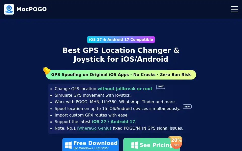 Screenshot of mocpogo.com