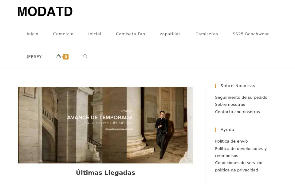 Screenshot of modaentodosusdetalles.com