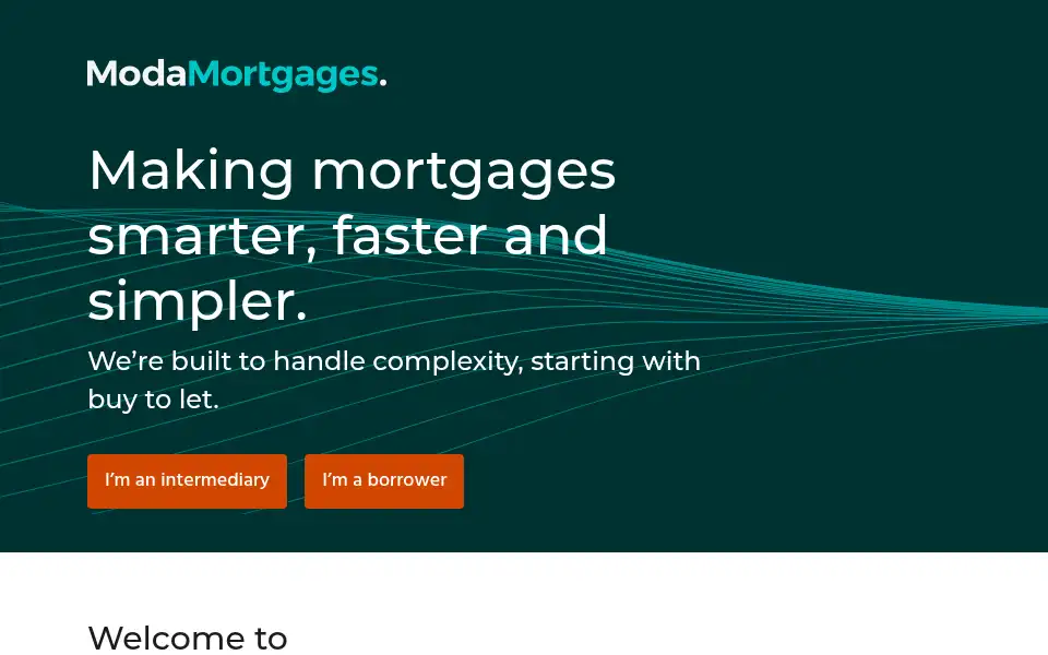 Screenshot of modamortgages.co.uk