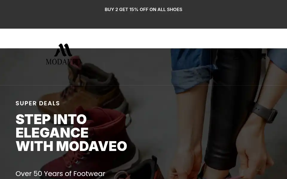 Screenshot of modaveo.com