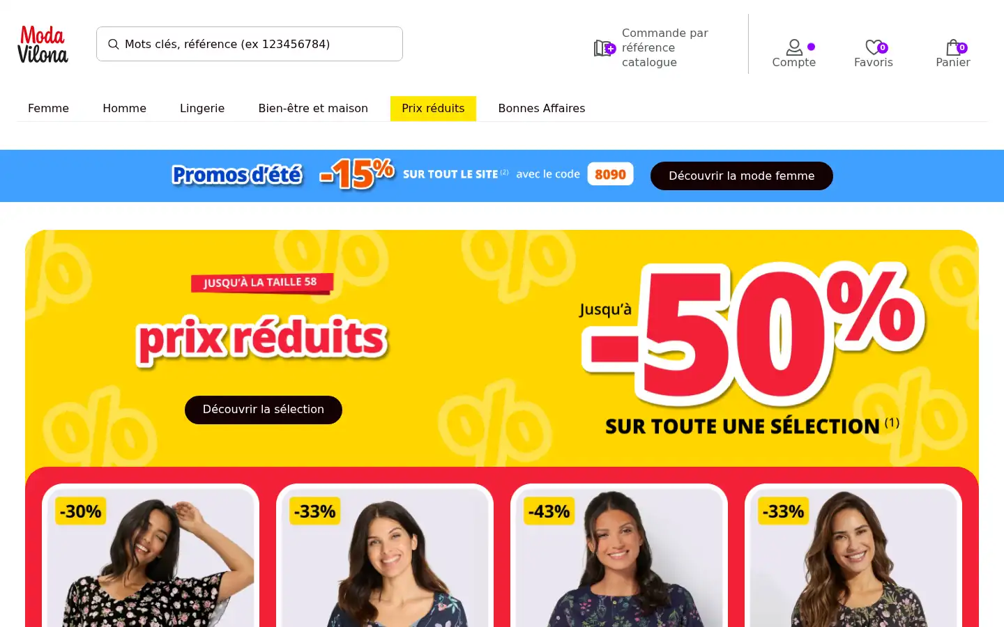 Screenshot of modavilona.fr