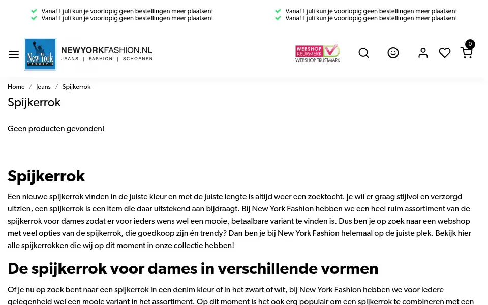 Screenshot of modeenschoenen.nl