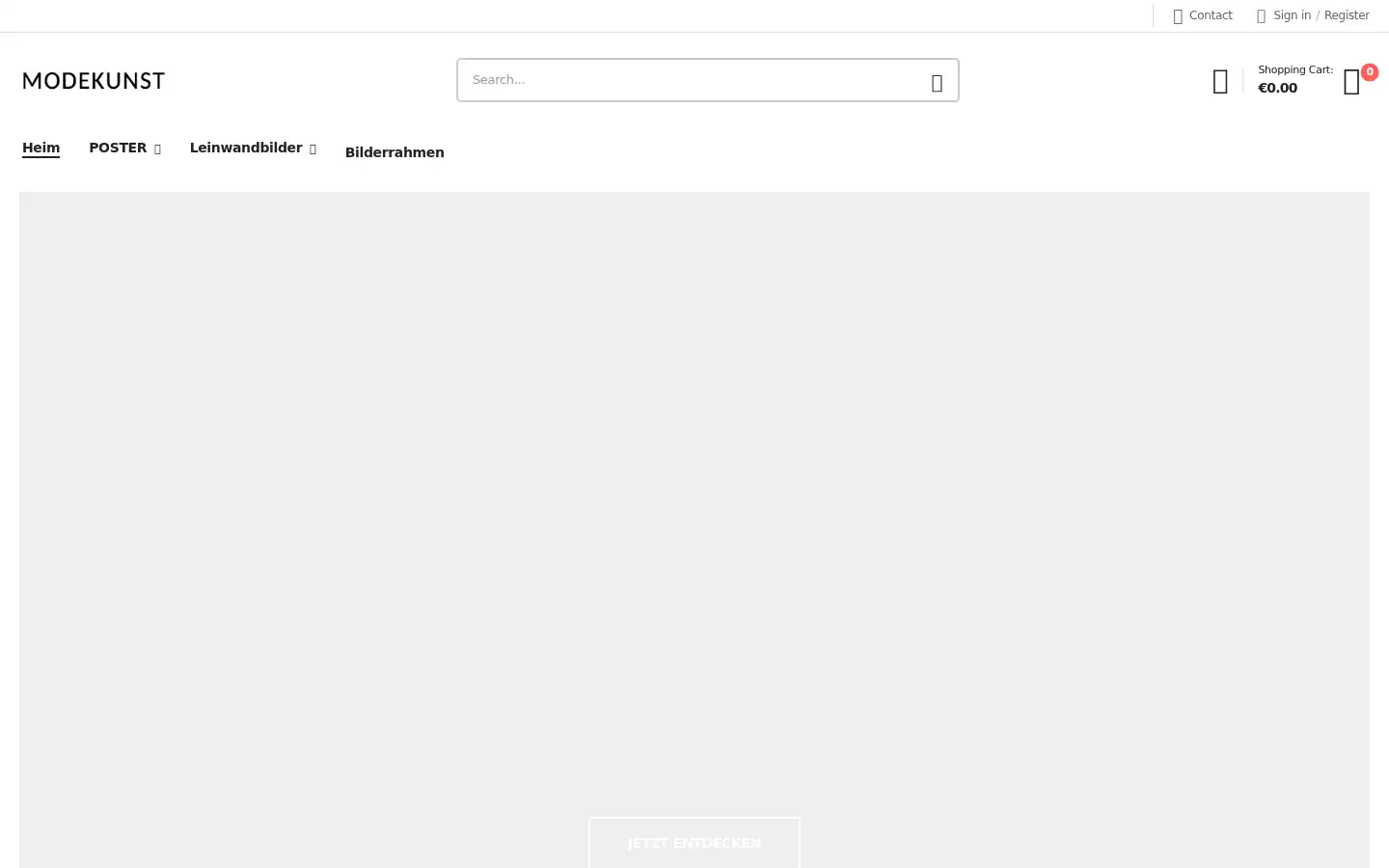 Screenshot of modekunst.com