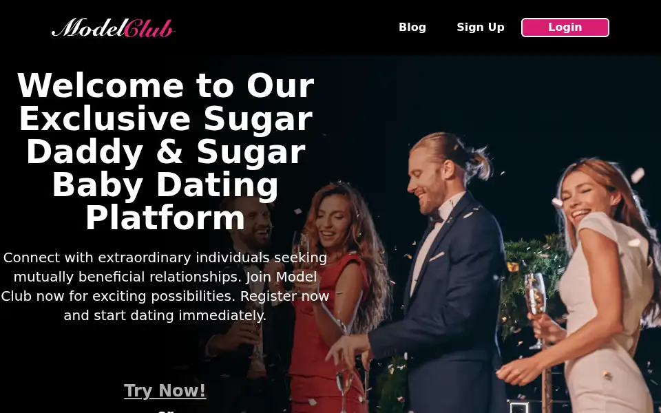 Screenshot of modelclub.com