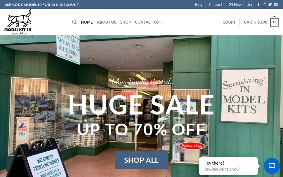 Screenshot of modelkit-shop.com