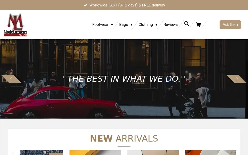 Screenshot of modeluxueus.com