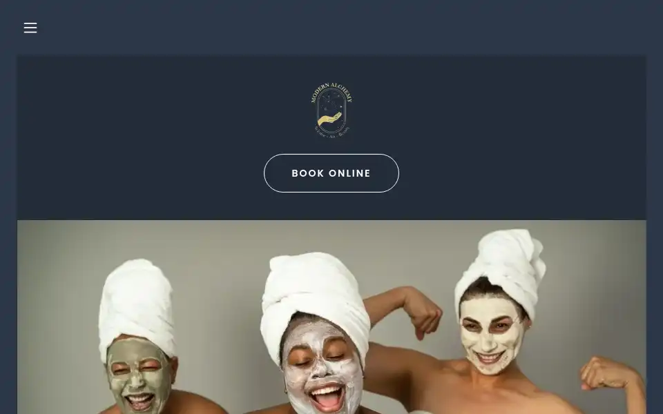 Screenshot of modernalchemy.beauty