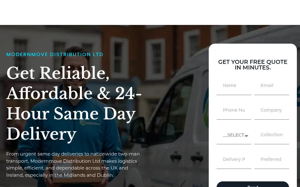 Screenshot of modernmovedistribution.co.uk